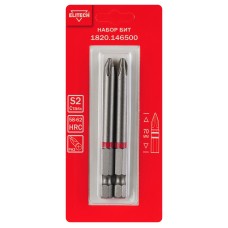 Биты PH2 70 мм 2 шт. Elitech 1820.146500 Биты PH2 70 мм 2 шт. Elitech 1820.146500