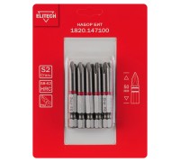 Биты PH2 50 мм 10 шт. Elitech 1820.147100