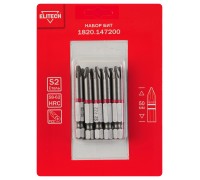 Биты PZ2 50 мм 10 шт. Elitech 1820.147200