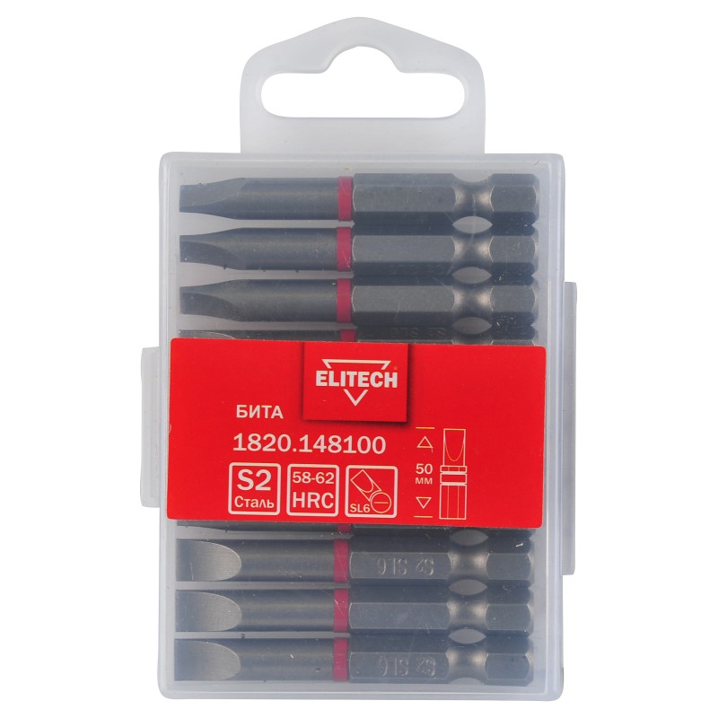 Бита SL6 50 мм 1 шт. Elitech 1820.148100