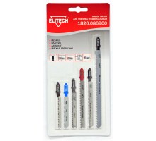 Набор пилок для лобзика универсальный Elitech 1820.086900