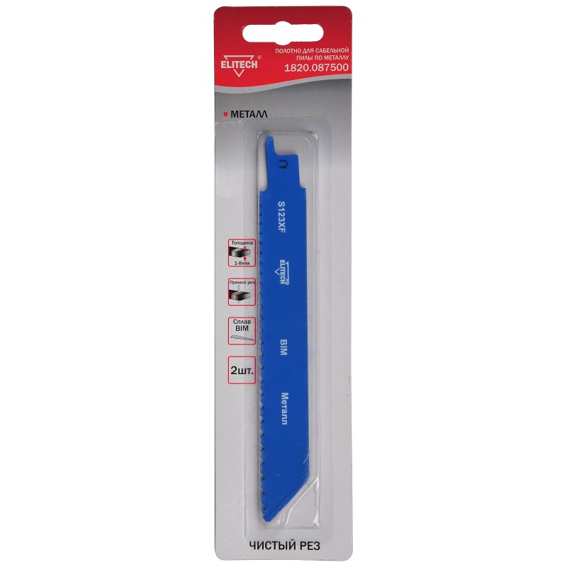 Полотно для сабельной пилы по металлу Elitech 1820.087500