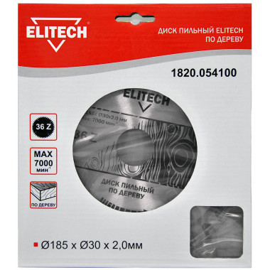 Диск пильный по дереву Elitech 1820.054100