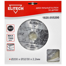 Диск пильный по дереву Elitech 1820.055200