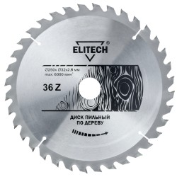 Диск пильный по дереву Elitech 1820.056400 Диск пильный по дереву Elitech 1820.056400