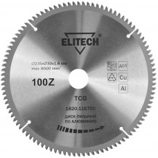 Диск пильный для алюминия Elitech 1820.116700