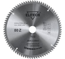 Диск пильный для алюминия Elitech 1820.116800