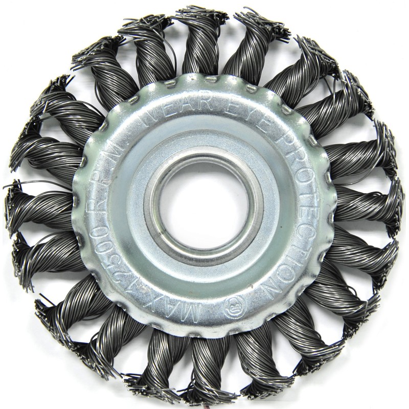 Щетка для УШМ плоская крученая проволока Elitech 1820.073300