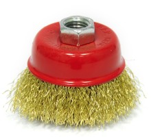 Щетка для УШМ «Чашка» латунированная витая проволока Elitech 1820.073800