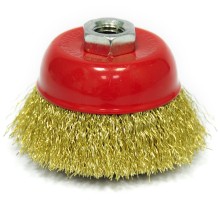 Щетка для УШМ «Чашка» латунированная витая проволока Elitech 1820.073900