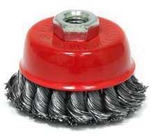 Щетка для УШМ «Чашка» крученая проволока Elitech 1820.074400