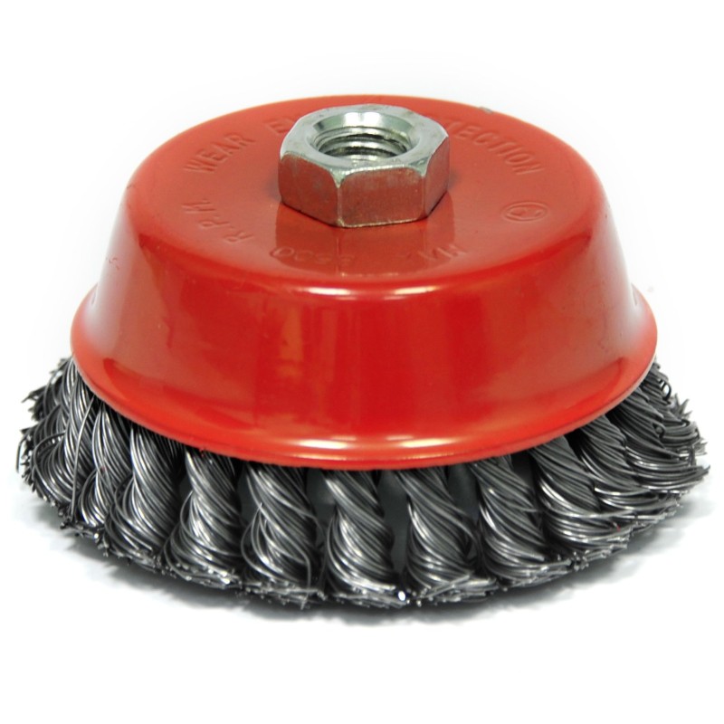 Щетка для УШМ «Чашка» крученая проволока Elitech 1820.074500