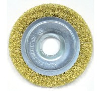 Щетка для УШМ плоская латунированная витая проволока Elitech 1820.074600