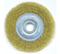 Щетка для УШМ плоская латунированная витая проволока Elitech 1820.074700