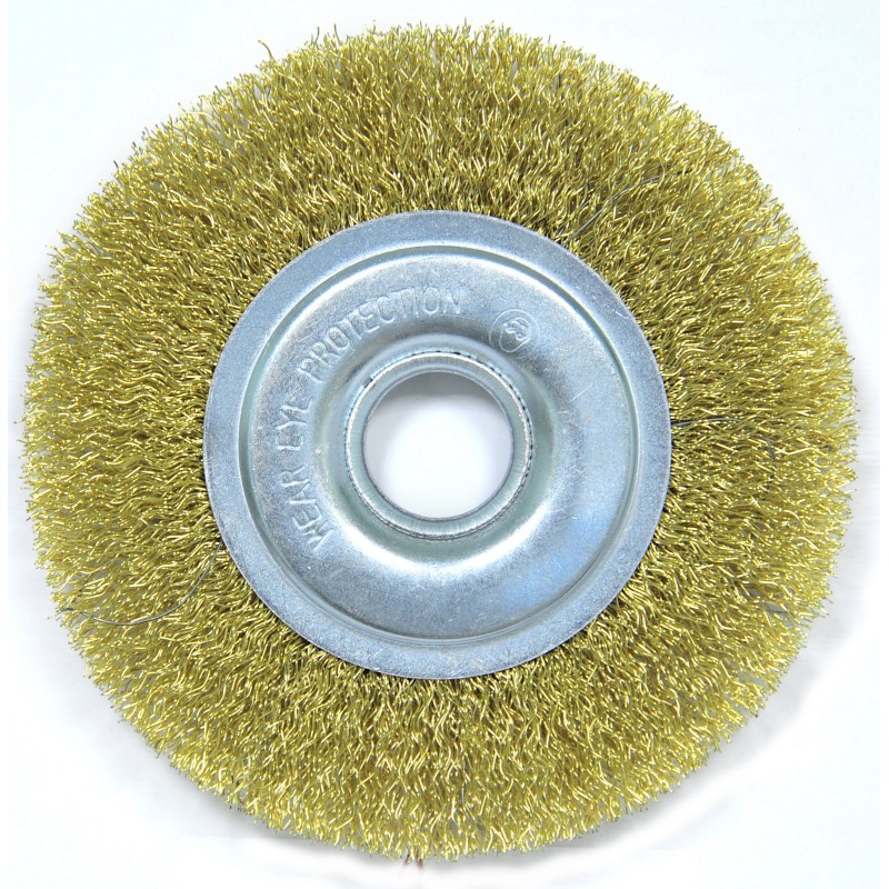 Щетка для УШМ плоская латунированная витая проволока Elitech 1820.074700