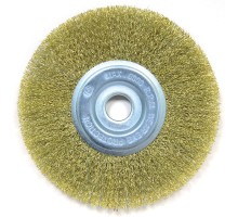 Щетка для УШМ плоская латунированная витая проволока Elitech 1820.074900