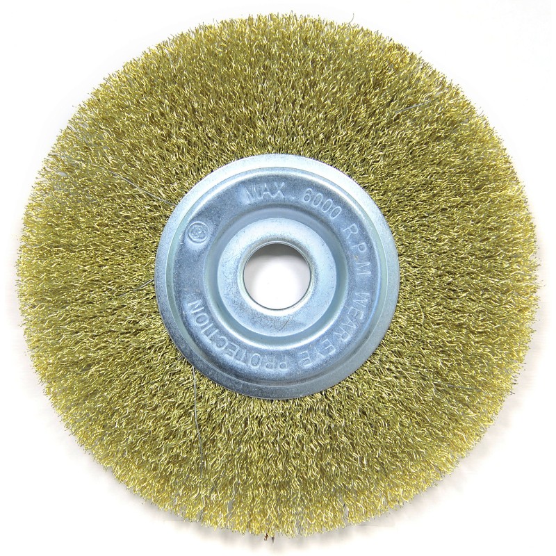 Щетка для УШМ плоская латунированная витая проволока Elitech 1820.074900