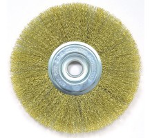 Щетка для УШМ плоская латунированная витая проволока Elitech 1820.075000