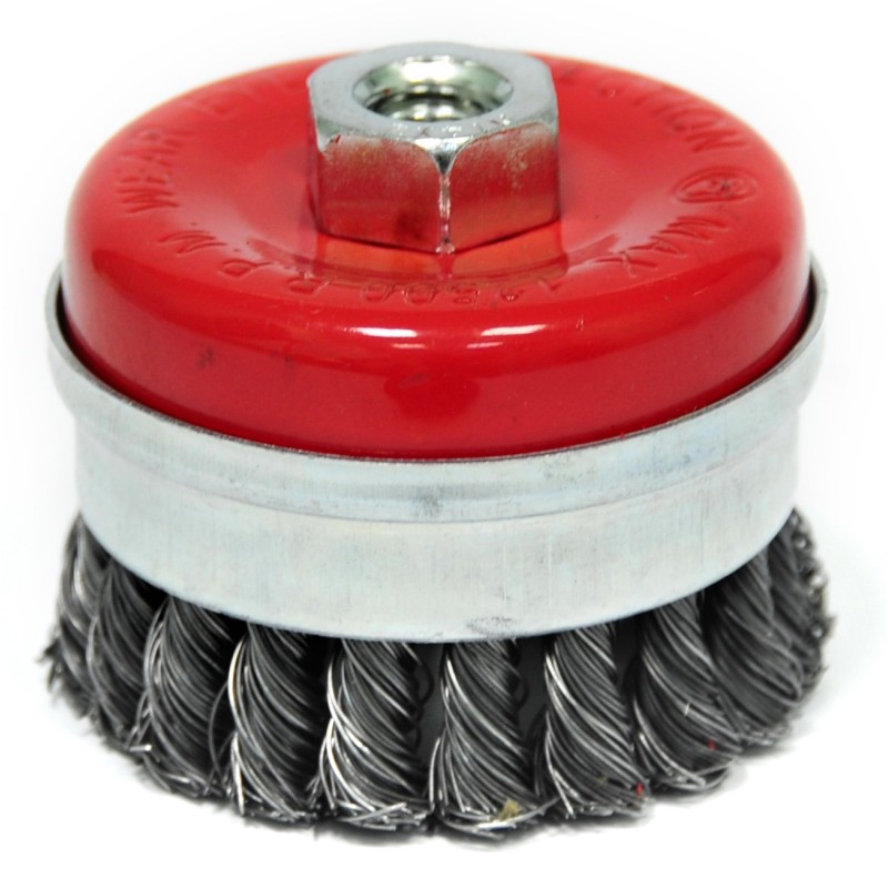 Щетка для УШМ «Чашка» усиленная крученая проволока Elitech 1820.075400