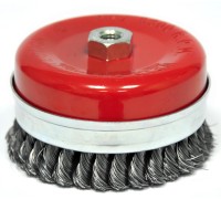 Щетка для УШМ «Чашка» усиленная крученая проволока Elitech 1820.075600