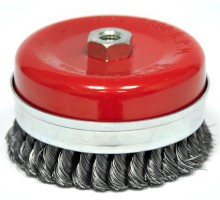 Щетка для УШМ «Чашка» усиленная крученая проволока Elitech 1820.075600
