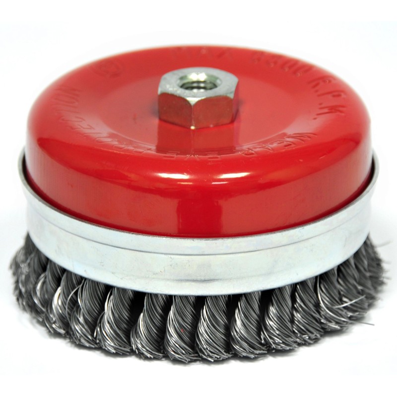 Щетка для УШМ «Чашка» усиленная крученая проволока Elitech 1820.075600