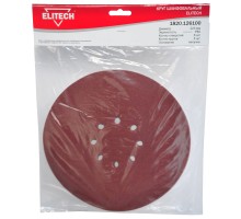 Круг шлифовальный 225мм Р80 5шт Elitech 1820.126100