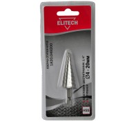 Сверло ступенчатое (хвостовик, шестигранник 1/4, 9 ступеней, НSS) Elitech 1820.049200