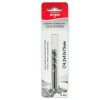 Сверло по металлу (цилиндрический хвостовик, HSS-G (Р6М5, шлифованное)Elitech 1820.050500