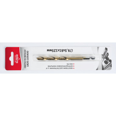 Сверло для металла Elitech 1820.105400 Ø9.5х81х125мм