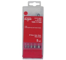 Набор сверл по металлу Elitech 1820.117300