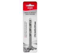 Сверло по металлу (цилиндрический хвостовик, HSS-G (Р6М5, шлифованное) Elitech 1820.051000