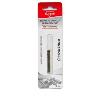 Сверло по металлу (цилиндрический хвостовик, HSS-СО, Р6М5К5) Elitech 1820.064600