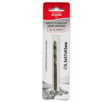 Сверло по металлу (цилиндрический хвостовик, HSS-СО, Р6М5К5) Elitech 1820.065500