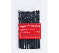 Сверло для металла HSS, 4.9х52х86 мм, хв-цилиндр, пакет, 10 шт. Elitech 1820.101300 (набор)