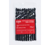 Сверло для металла HSS, 6.5х63х101 мм, хв-цилиндр, пакет, 10 шт. Elitech 1820.101900 (набор)