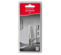 Сверло ступенчатое (хвостовик, шестигранник 1/4, 9 ступеней, НSS) Elitech 1820.049100