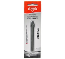 Сверло по стеклу/кафелю (цилиндрический хвостовик, острие конус) Elitech 1820.044400