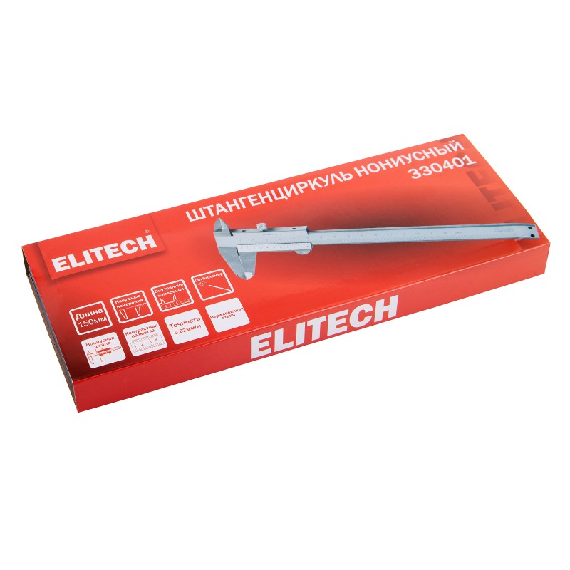 Штангенциркуль нониусный ELITECH 330401 150 мм