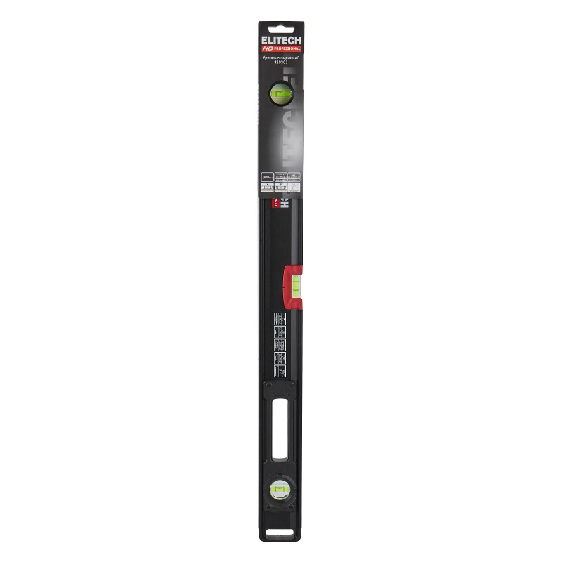 Уровень пузырьковый магнитный ELITECH HD 320303 80 см, 3 глазка