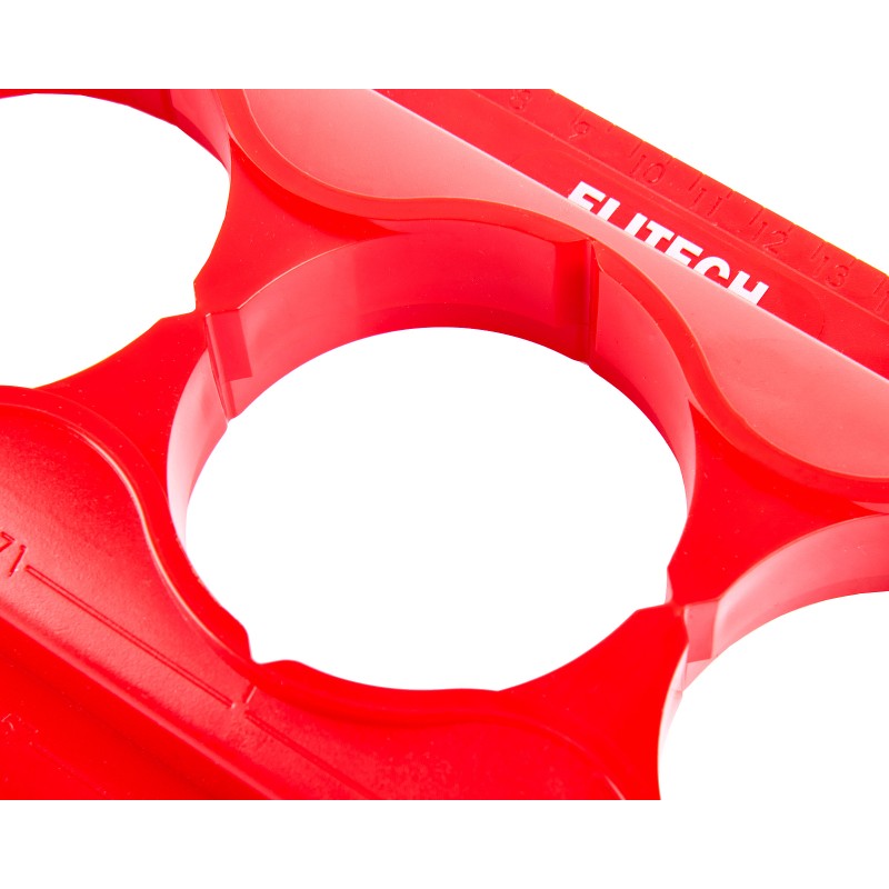Шаблон для разметки подрозетников ELITECH 320901 2 глазка