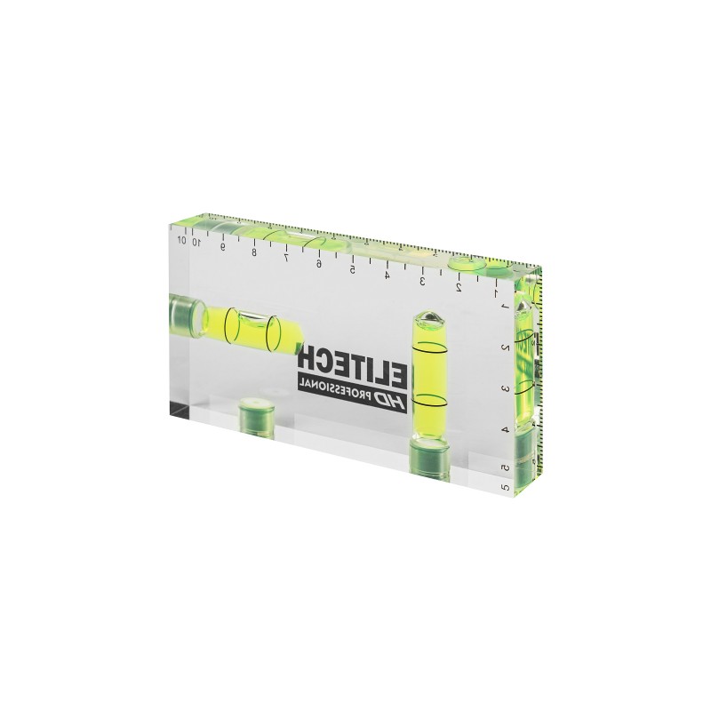Уровень пузырьковый акриловый ELITECH HD 320308 10 см, 2 колбы