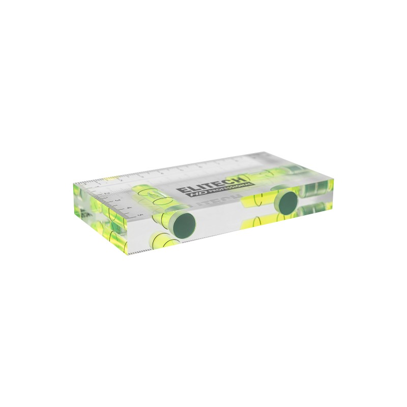 Уровень пузырьковый акриловый ELITECH HD 320308 10 см, 2 колбы
