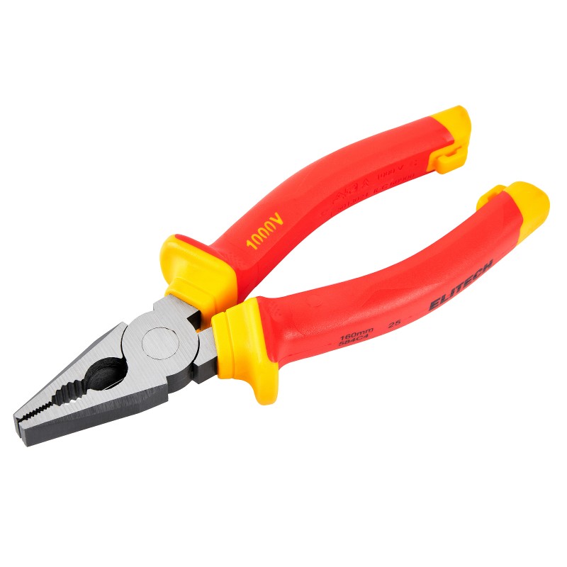 Плоскогубцы диэлектрические ELITECH 110401 160 мм, сталь CrV