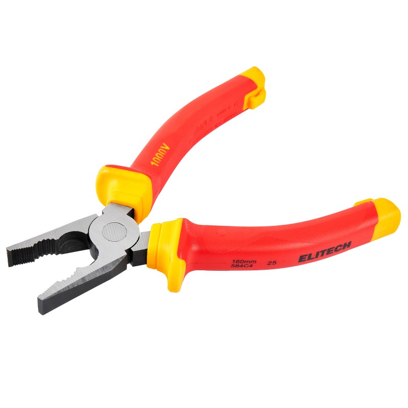Плоскогубцы диэлектрические ELITECH 110401 160 мм, сталь CrV