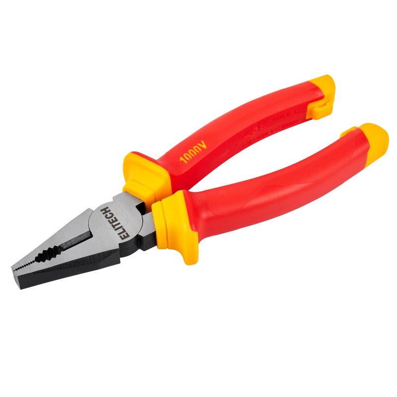 Плоскогубцы диэлектрические ELITECH 110402 180 мм, сталь CrV