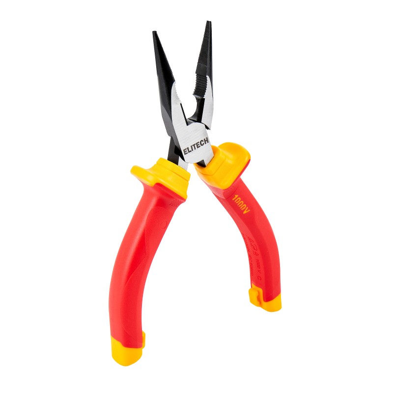 Длинногубцы диэлектрические ELITECH 120401 160 мм, сталь CrV