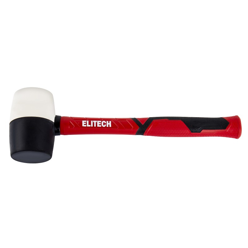 Киянка черная/белая ELITECH 620301 450 гр, фибергласс