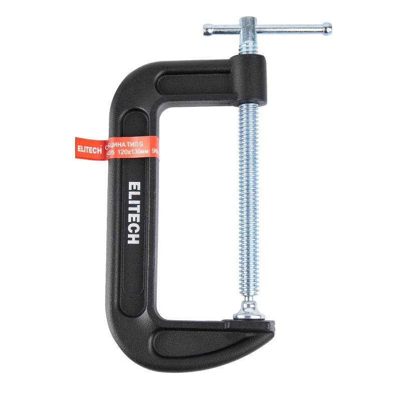Струбцина тип G ELITECH 513105 145х65 мм, 900 кг