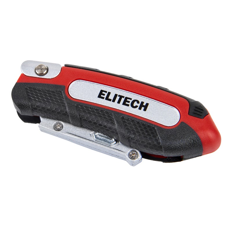 Нож строительный складной ELITECH 410501 трапеция, 3 лезвия